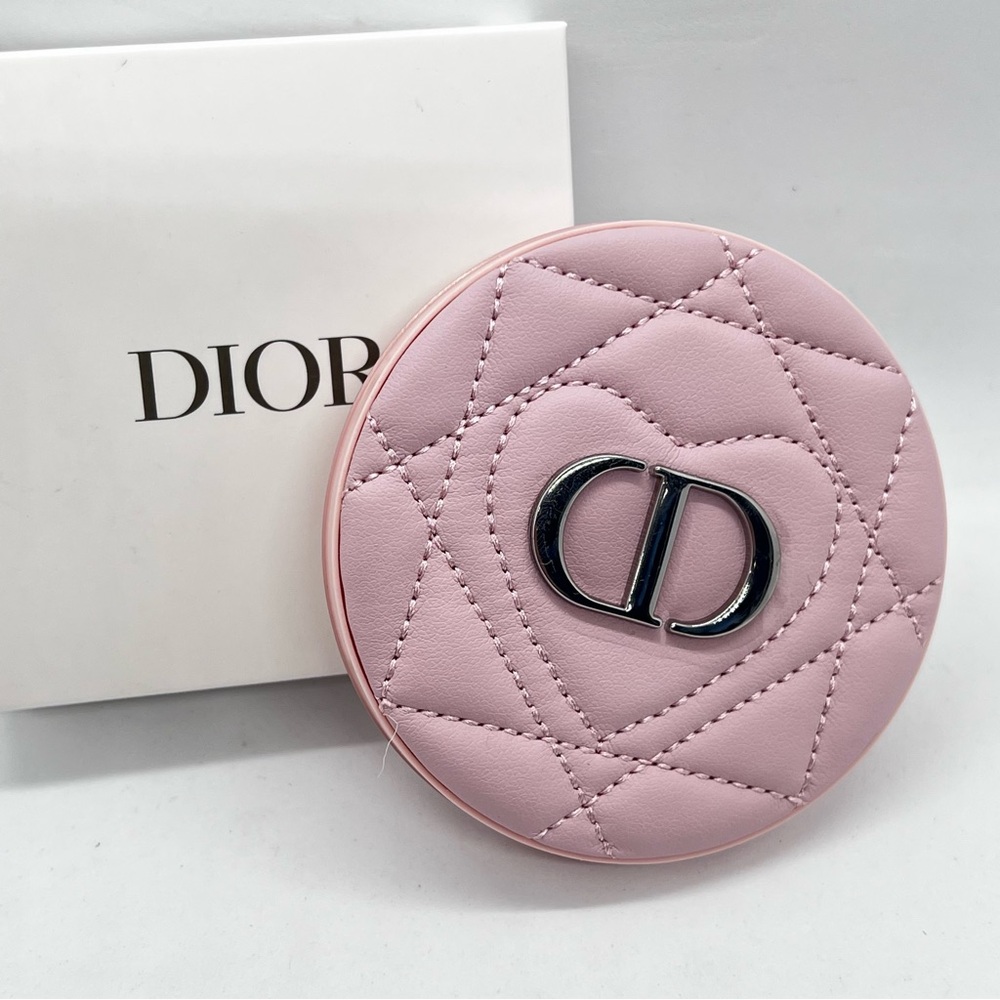 Dior Pink Quilted CD Compact Case Mirror NIB